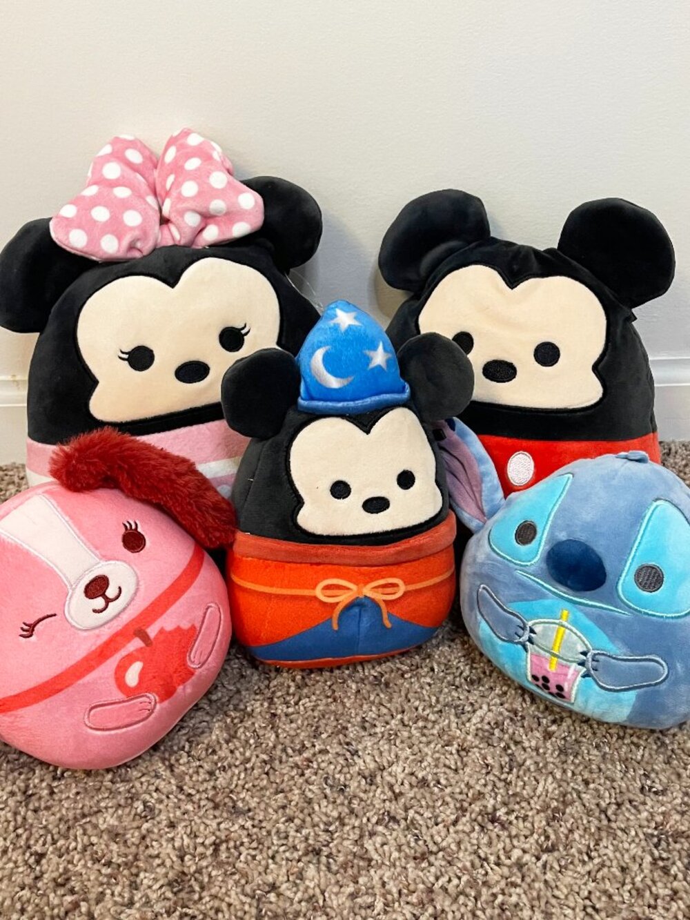 Disney Tsum Tsum Plush Lot Mickey Minnie Stitch & Friends Stuffed Plush Bundle 5